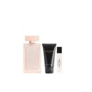 מארז בושם לאישה 100 מ''ל Narciso Rodriguez For Her Musc Nude או דה פרפיום E.D.P + בושם 10 מ''ל + תחליב גוף 50 מ''ל